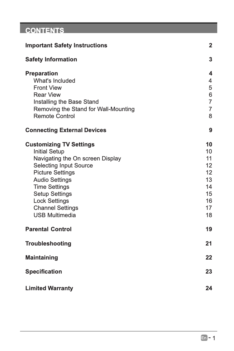 Image de la première page du manuel de l'appareil SE55UE