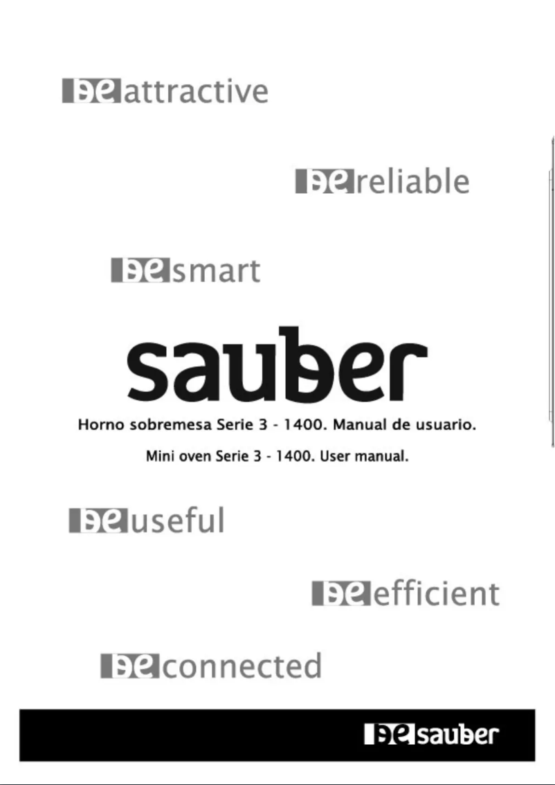 Página 1 del manual Manual de usuario Sauber SERIE 3-1400