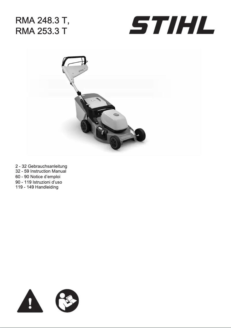 Page 1 de la notice Manuel utilisateur Stihl RMA 253