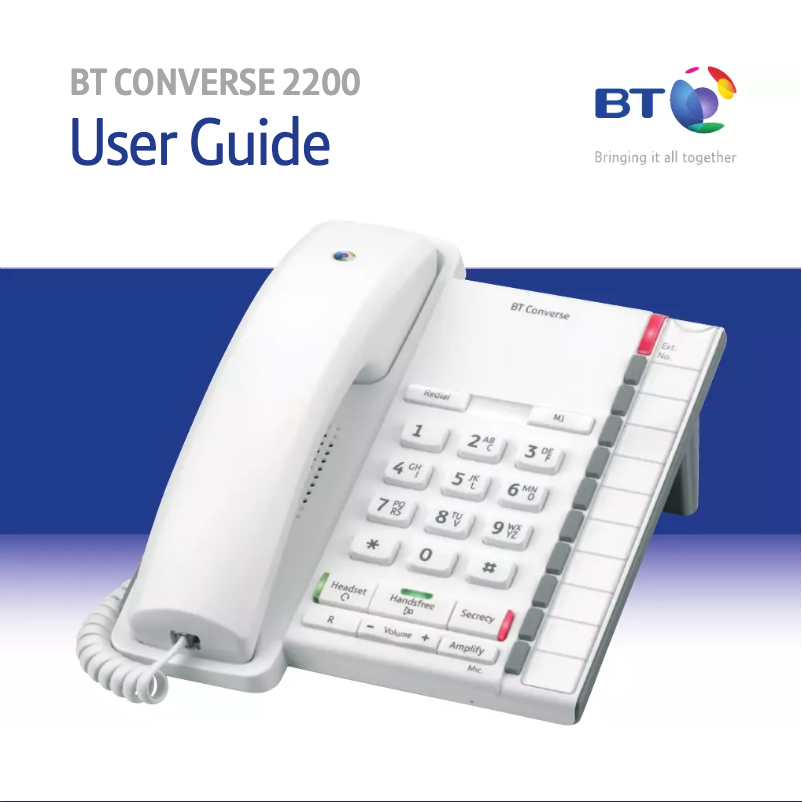 Página 1 del manual Manual de usuario British Telecom Converse 2200