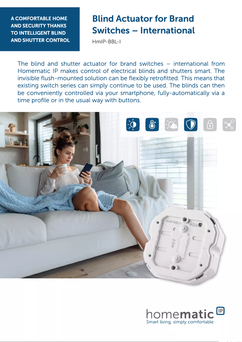 Page n°1 - Fiche technique Homematic IP HmIP-BBL-I