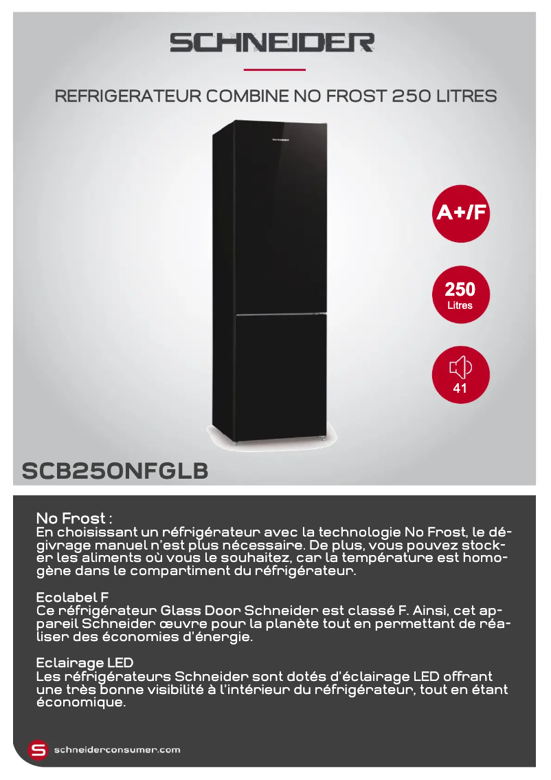 Imagen de la primera página del manual del dispositivo SCB250NFGLB