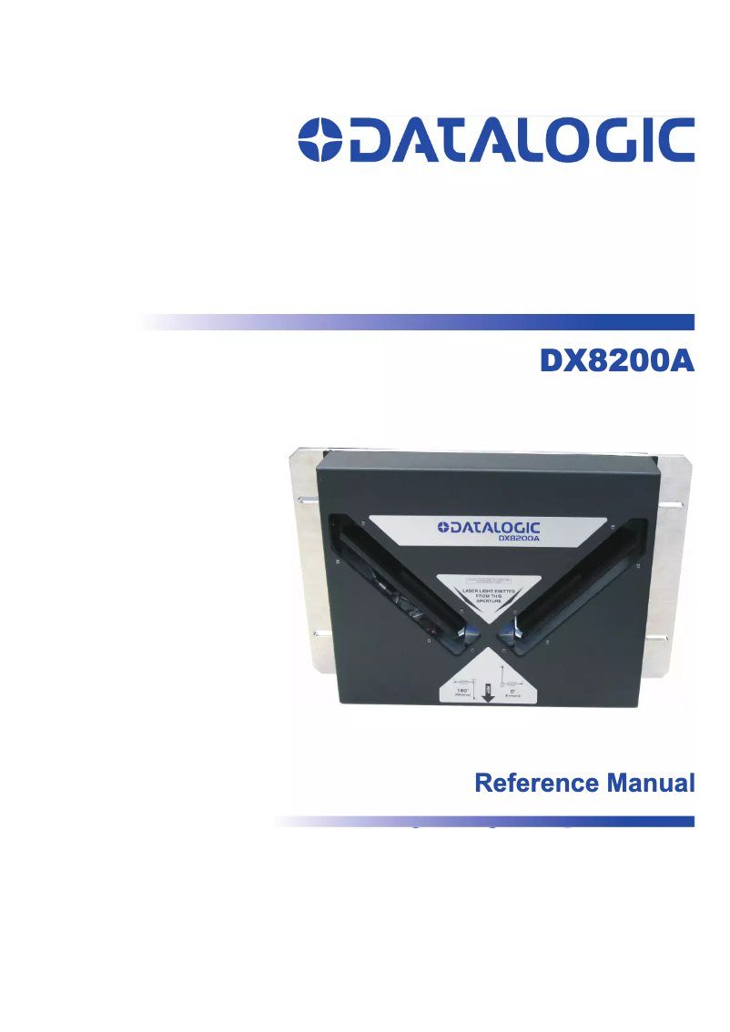 Page 1 de la notice Manuel utilisateur Datalogic DX8200A