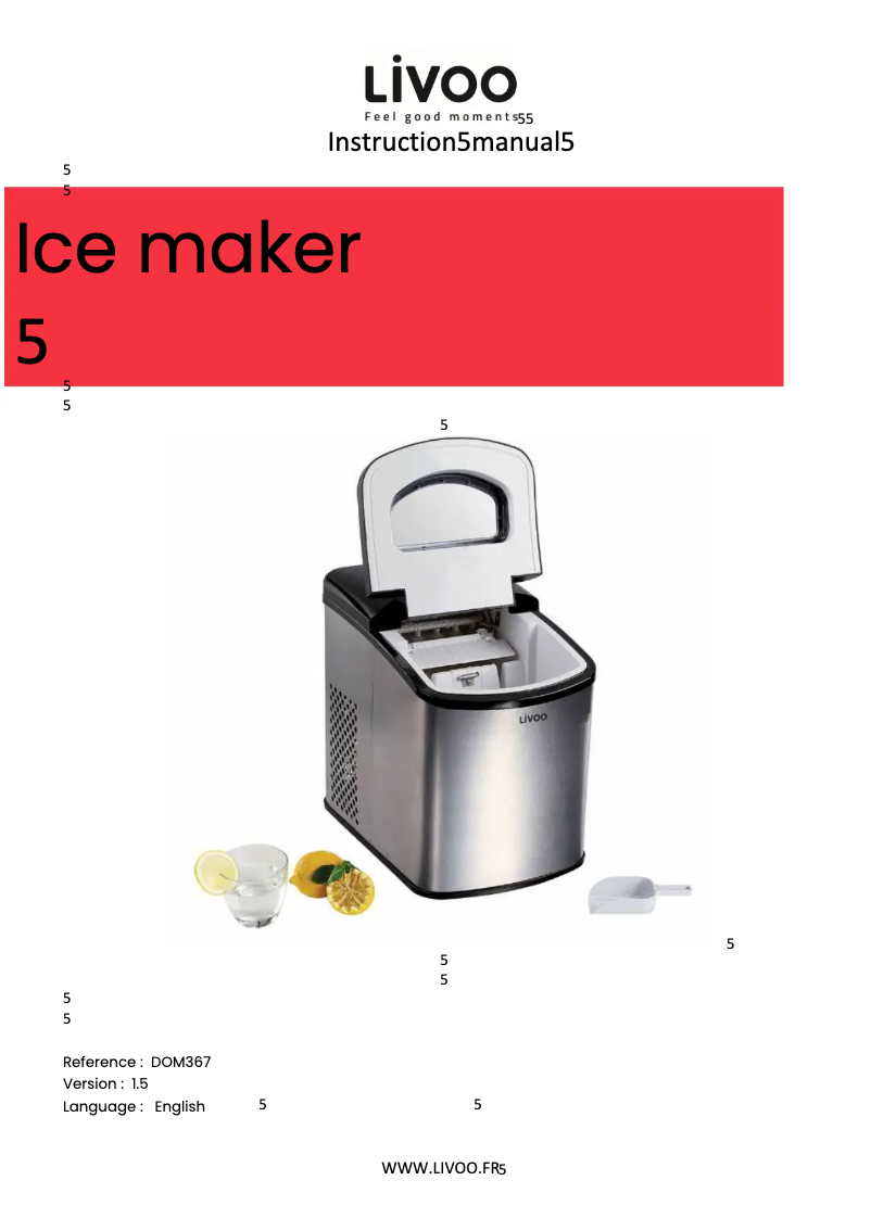 Page 1 de la notice Manuel utilisateur Livoo DOM367