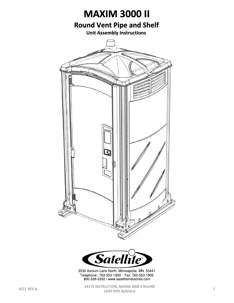 Page n°1 - Manuel utilisateur Satellite MAXIM 3000 II