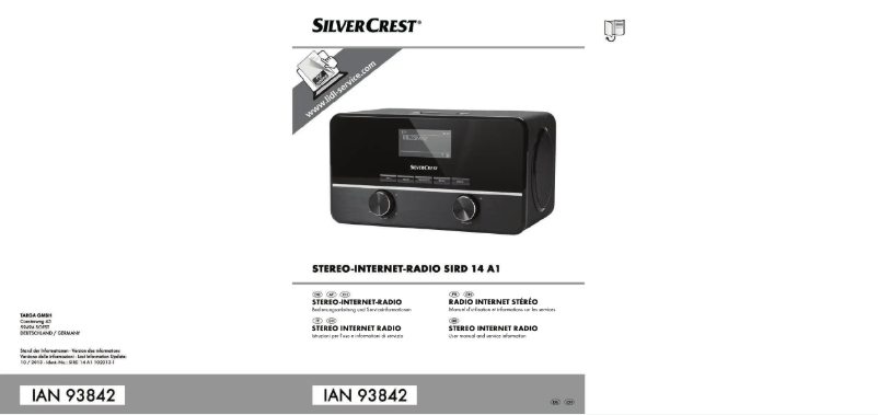 Image de la première page du manuel de l'appareil SIRD 14 A1