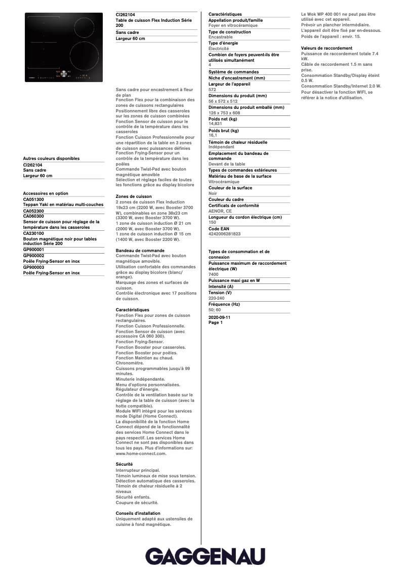 Imagen de la primera página del manual del dispositivo CI262104