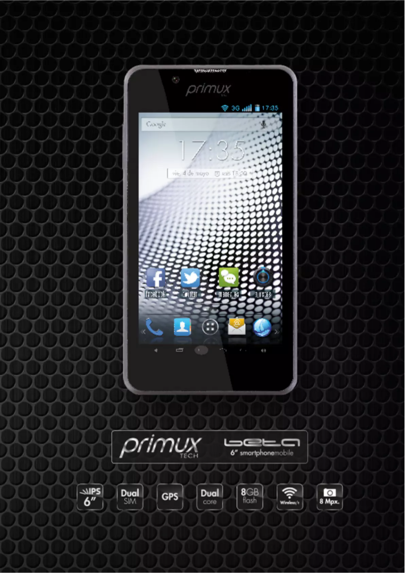 Page n°1 - Manuel utilisateur Primux Beta