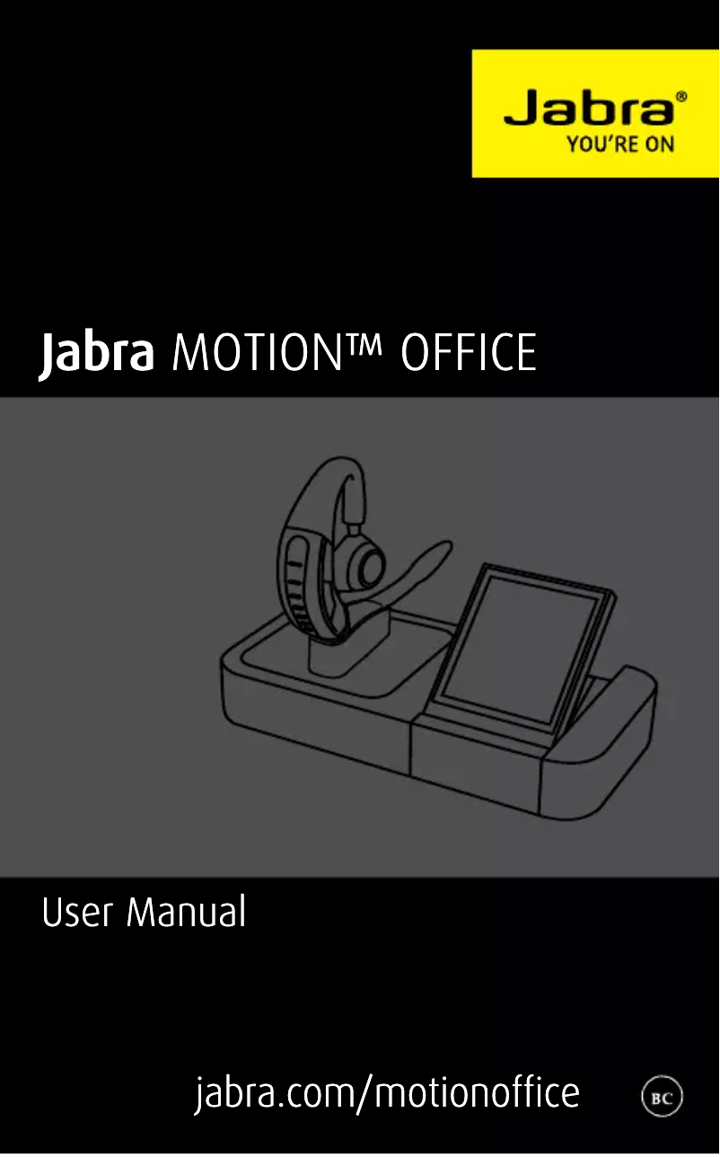 Page 1 de la notice Manuel utilisateur Jabra Motion Office