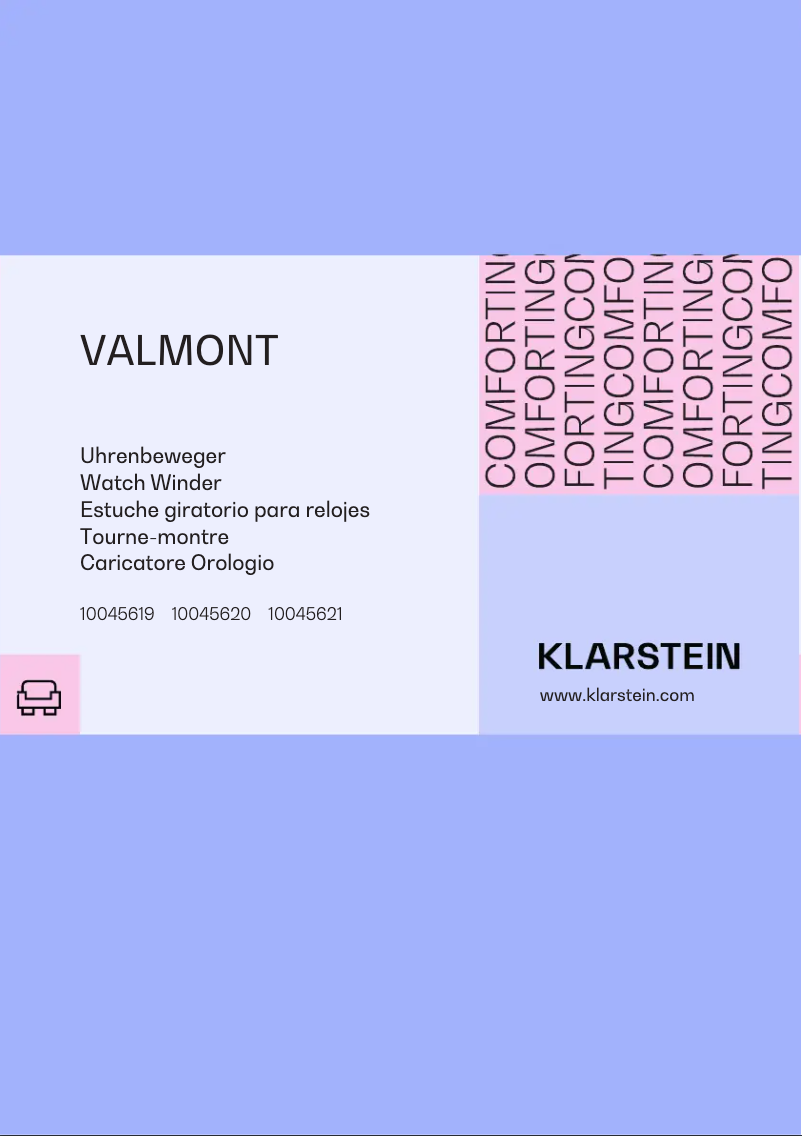 Page n°1 - Manuel utilisateur Klarstein Valmont