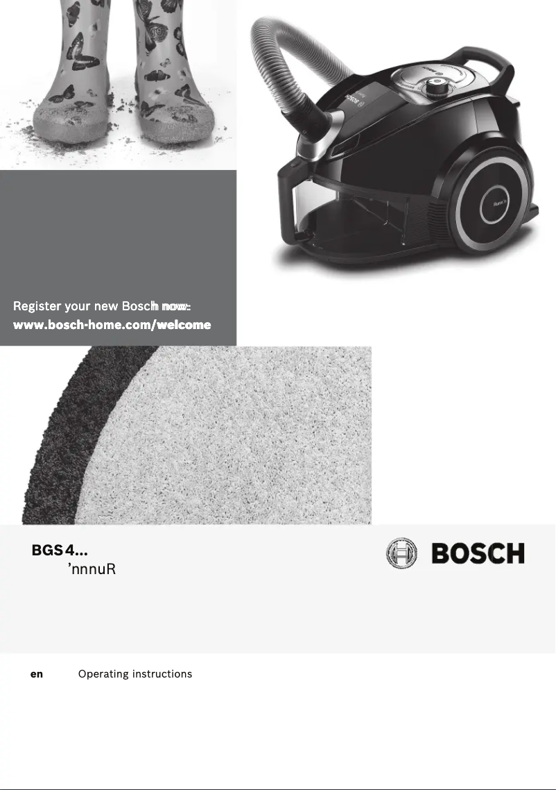 Page 1 de la notice Manuel utilisateur Bosch BGS4SIL73B