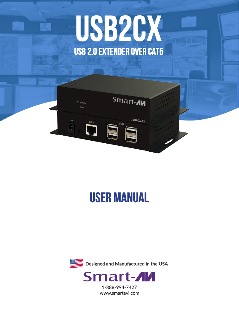 Page 1 de la notice Manuel utilisateur Smart-AVI USB2CX