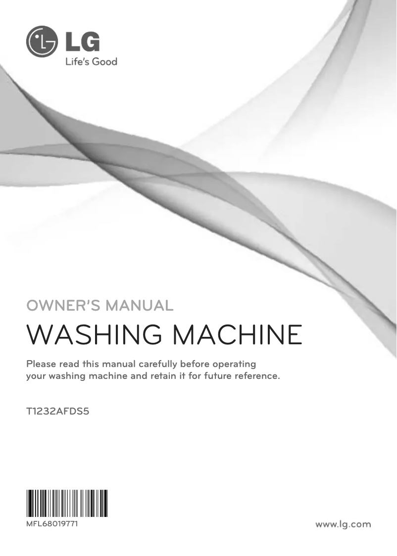 Page 1 de la notice Manuel utilisateur LG T1232AFDS5