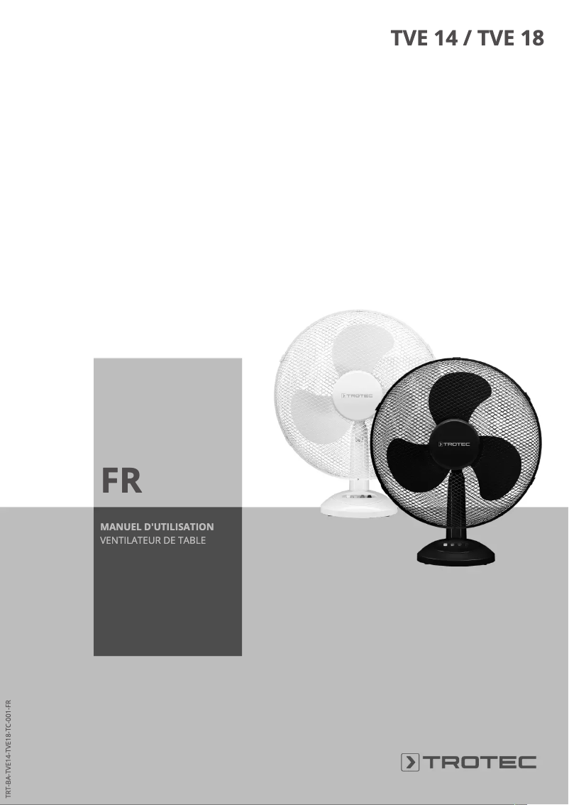 Page 1 de la notice Manuel utilisateur Trotec TVE 14