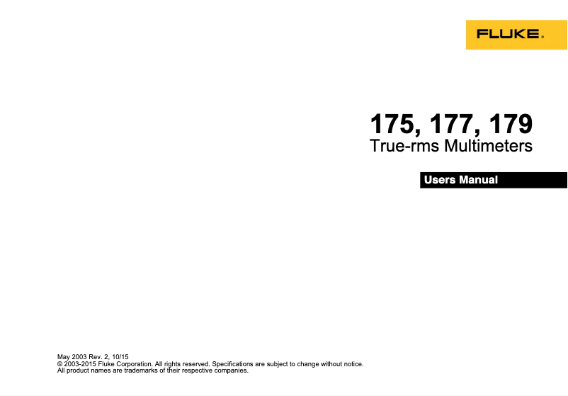 Image de la première page du manuel de l'appareil 177