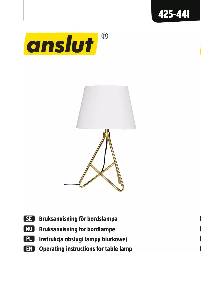 Image de la première page du manuel de l'appareil 425-441