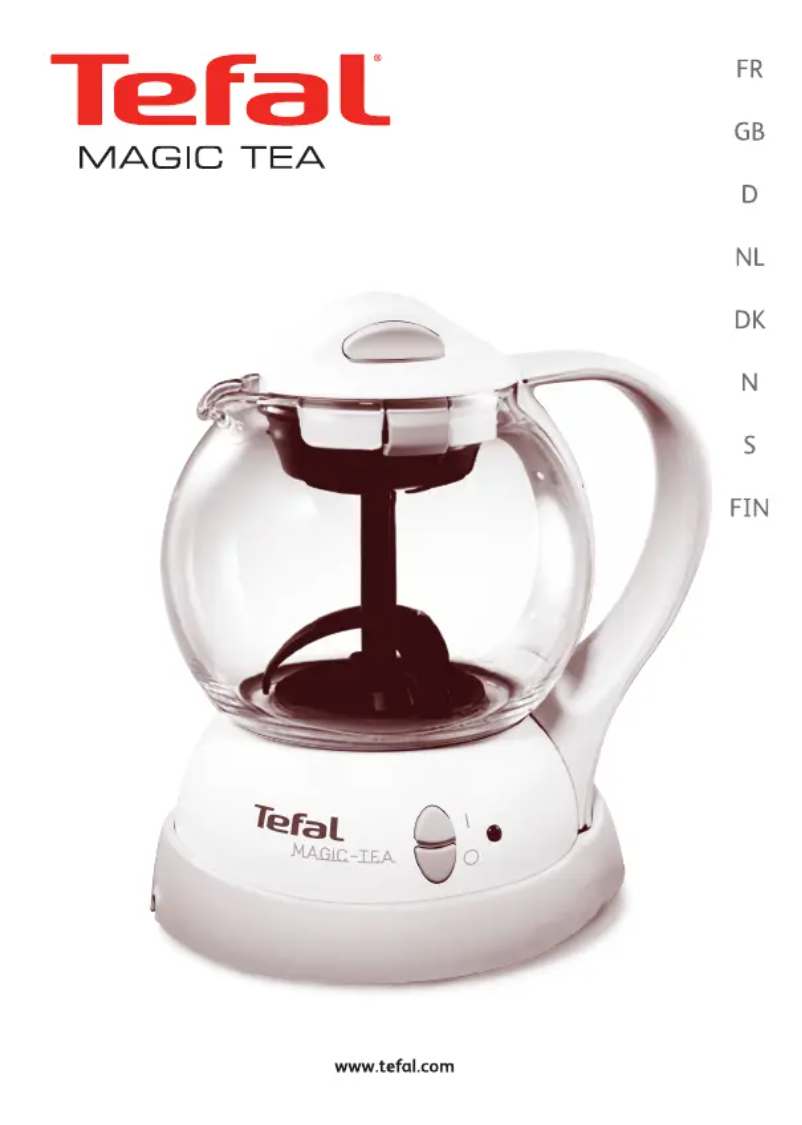 Page n°1 - Manuel utilisateur Tefal Magic Tea BJ1000
