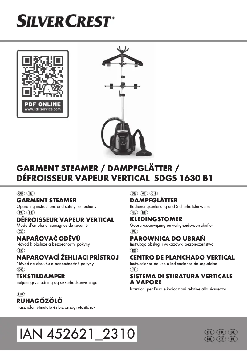 Página 1 del manual Manual de usuario SilverCrest SDGS 1630 B1