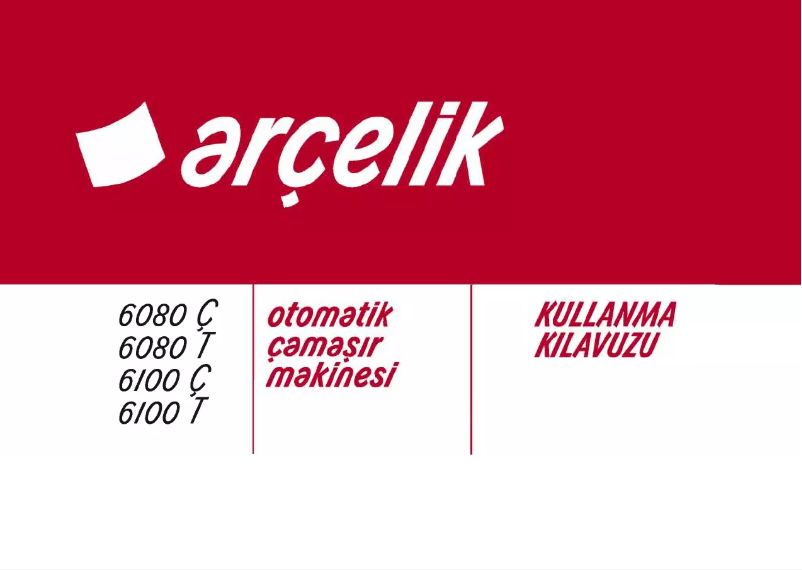 Página 1 del manual Manual de usuario Arçelik 6080 T