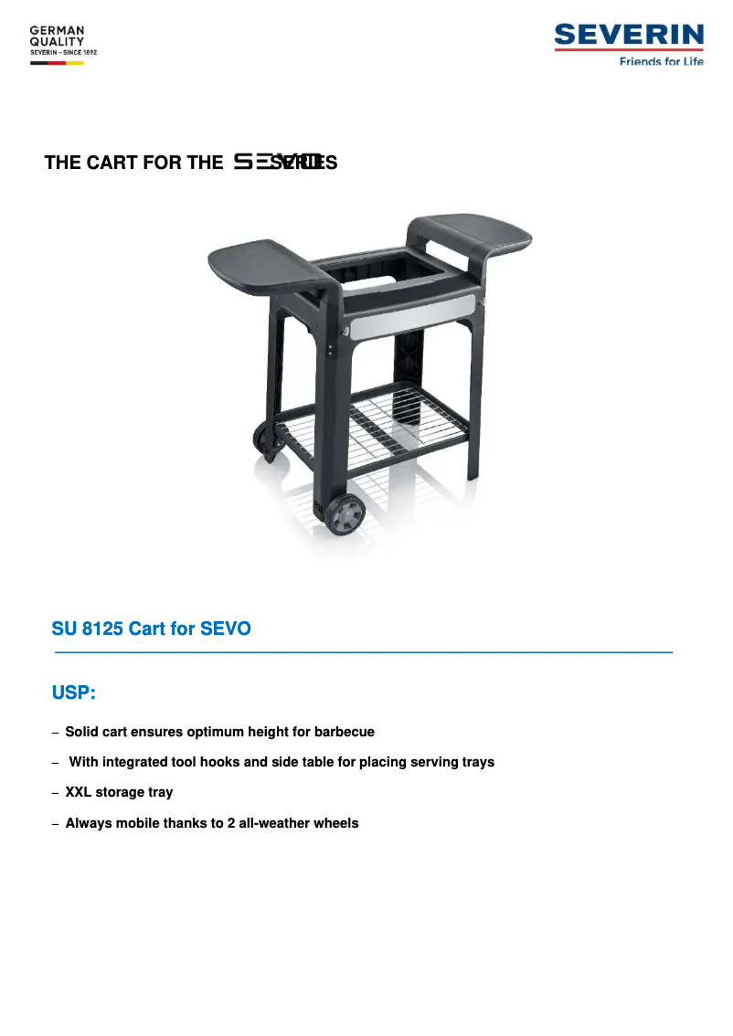 Page n°1 - Fiche technique Severin SU 8125
