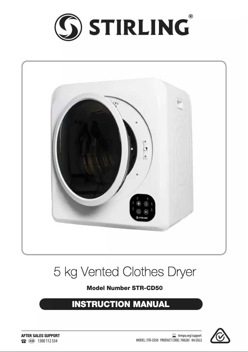 Page 1 de la notice Manuel utilisateur Stirling STR-CD50
