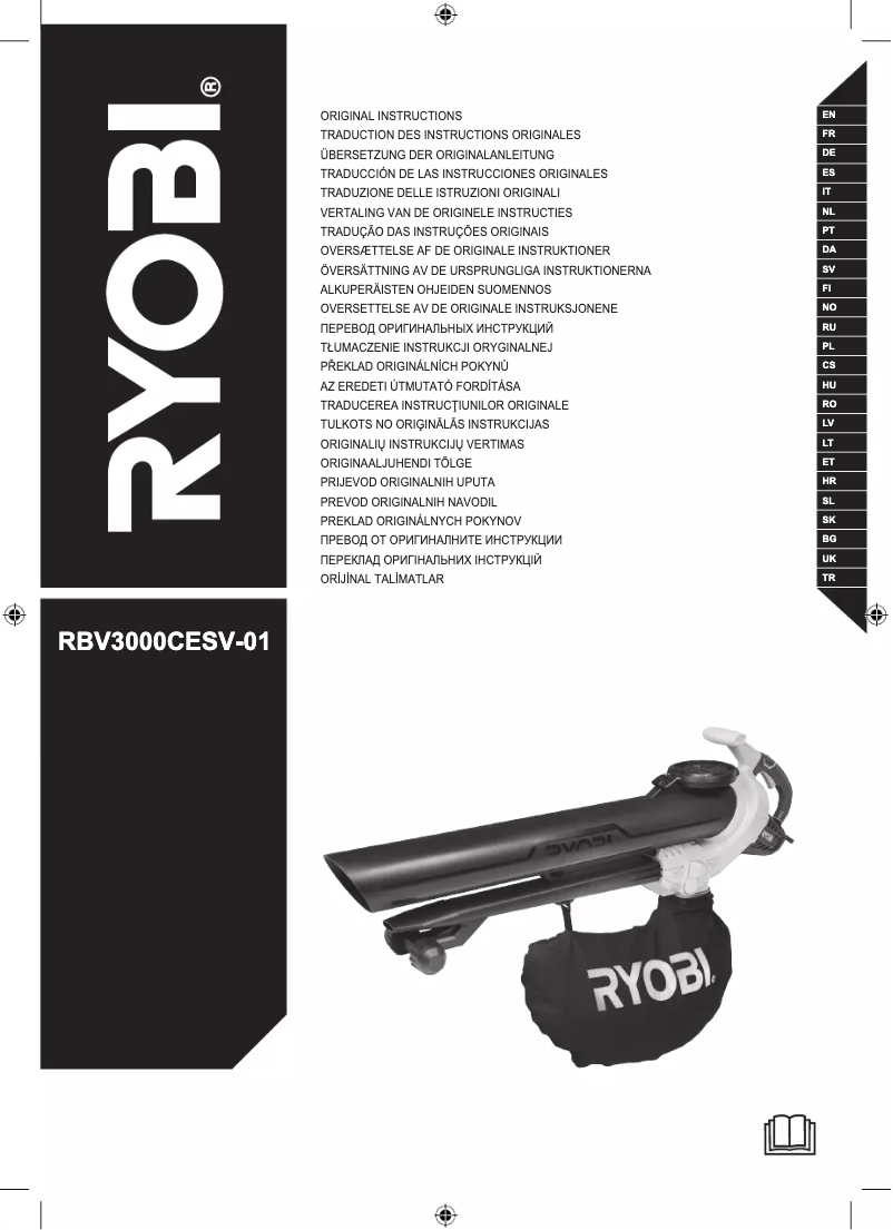 Page n°1 - Manuel utilisateur RYOBI RBV3000CESV