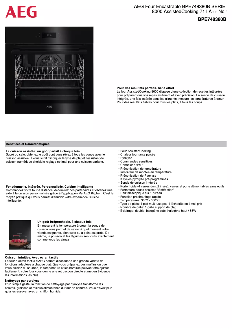 Image de la première page du manuel de l'appareil BPE748380B