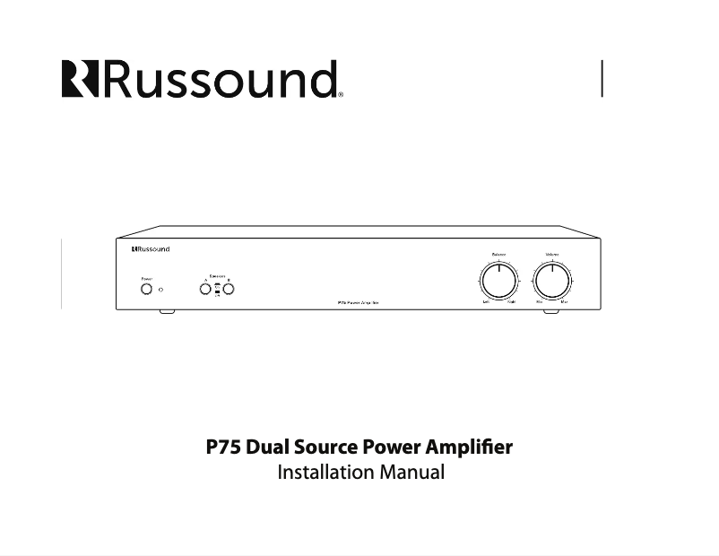 Page 1 de la notice Manuel utilisateur Cambridge P75