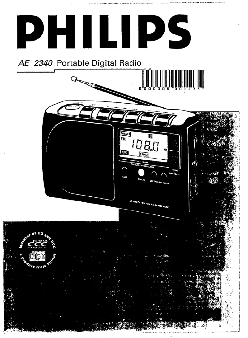 Image de la première page du manuel de l'appareil AE2340