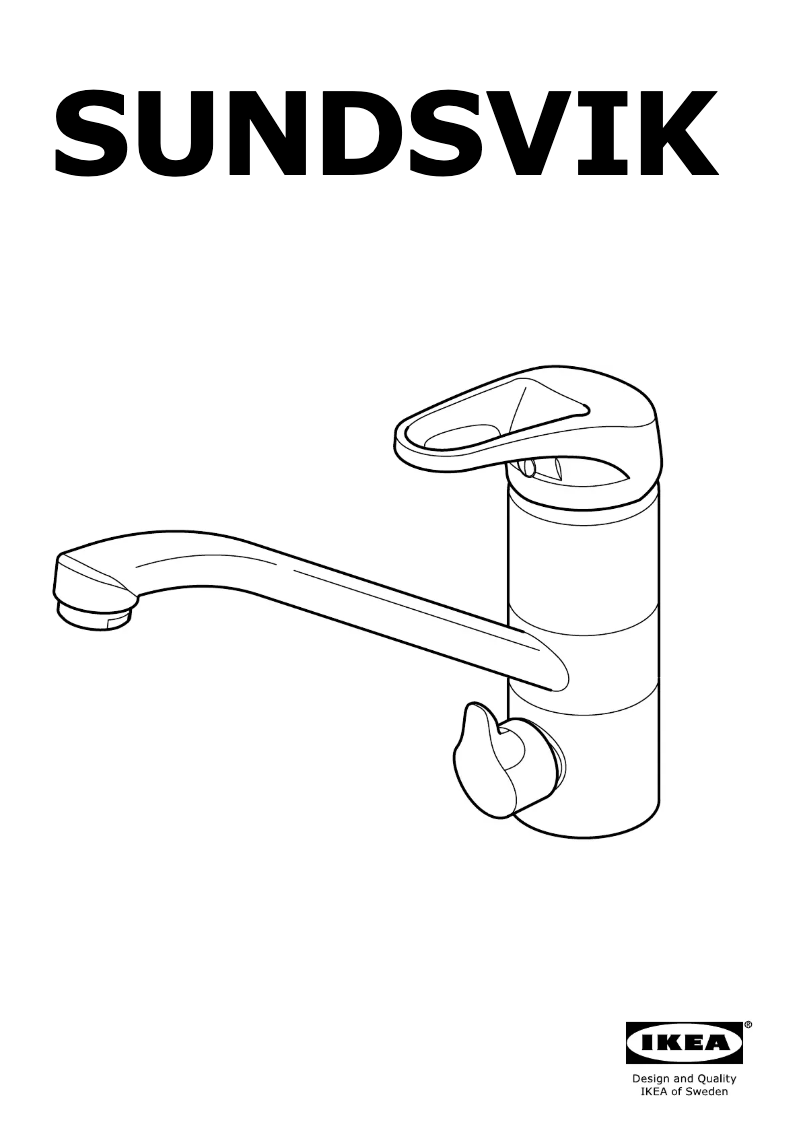 Image de la première page du manuel de l'appareil SUNDSVIK