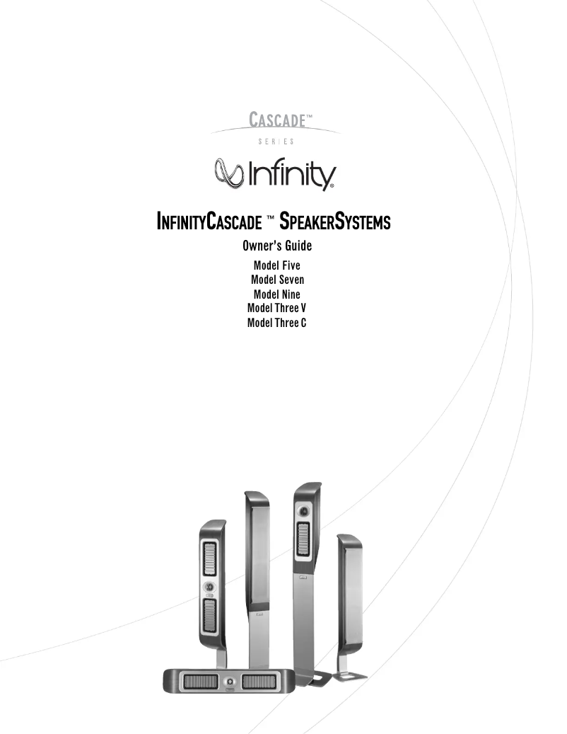Page n°1 - Manuel utilisateur Infinity Cascade Model 5