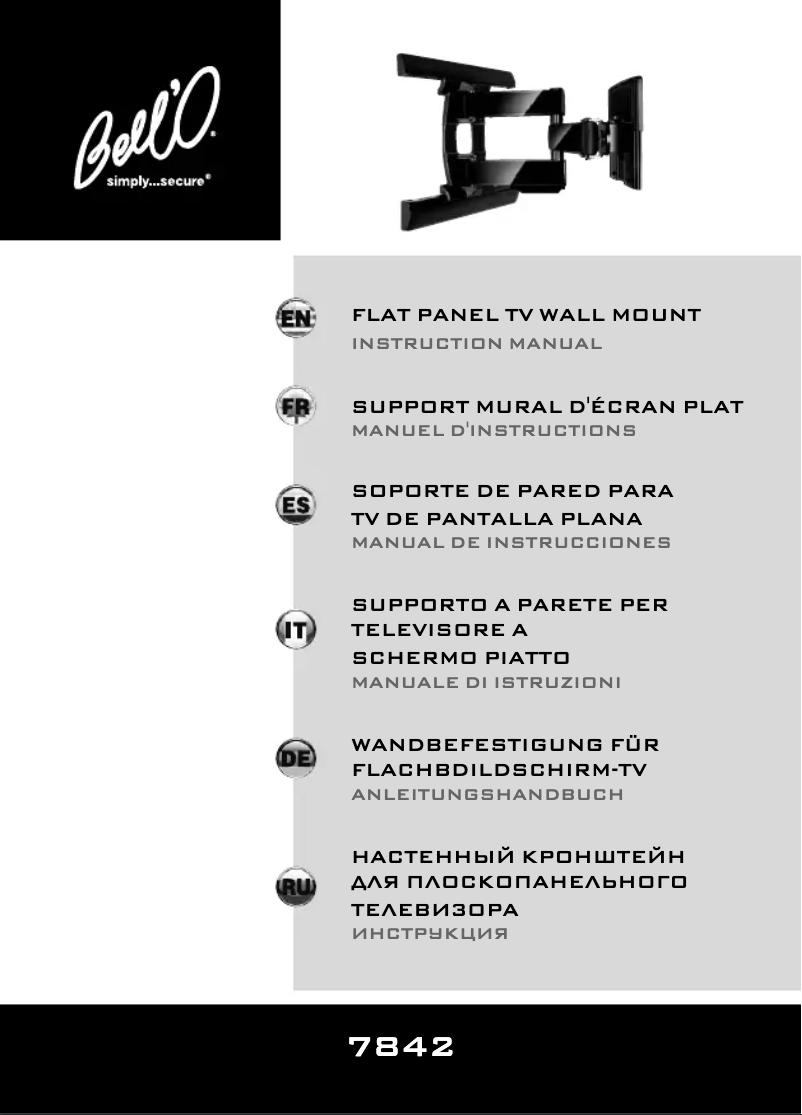 Page 1 de la notice Manuel utilisateur Bell'O 7842B