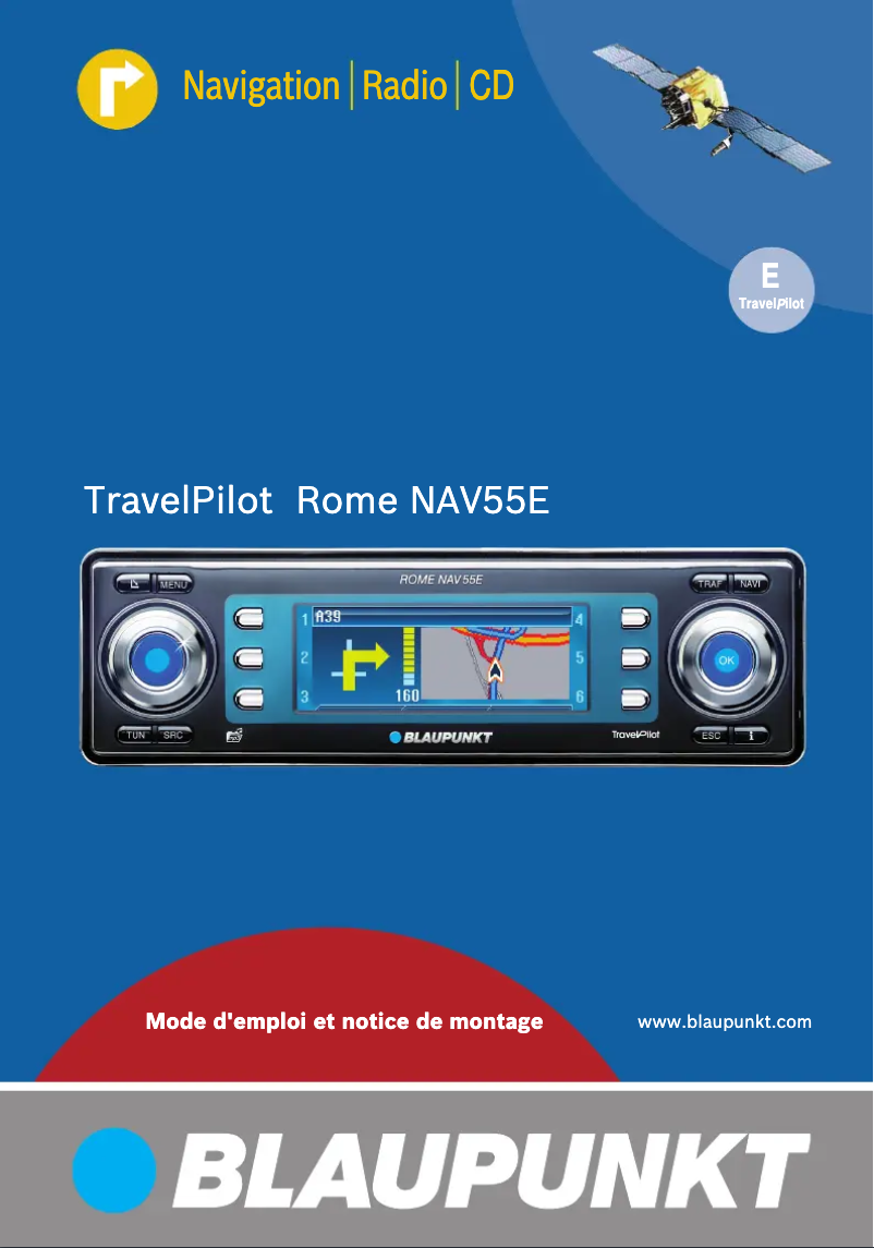 Page 1 de la notice Manuel utilisateur Blaupunkt TravelPilot Rome NAV55E