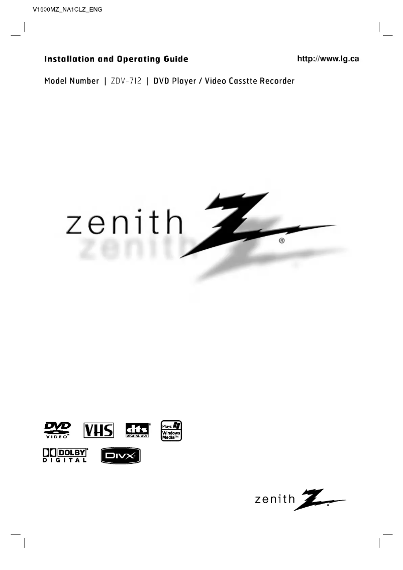 Página 1 del manual Manual de usuario LG V1600MZ