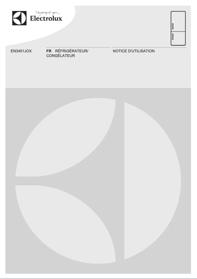 Page 1 de la notice Manuel utilisateur Electrolux EN3451JOX