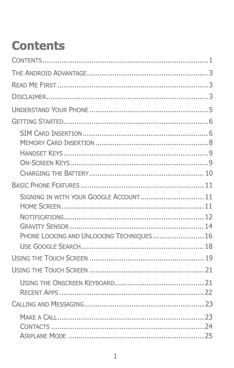 Image de la première page du manuel de l'appareil Canvas Xpress 2 E313