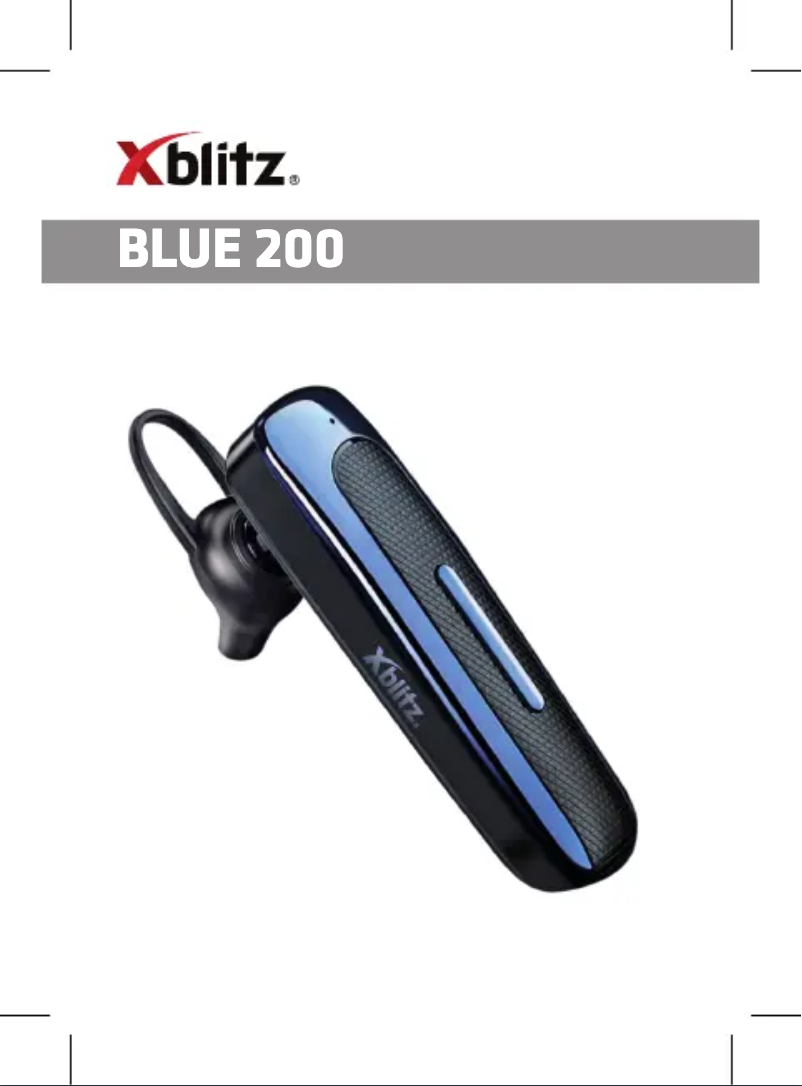 Image de la première page du manuel de l'appareil Blue 200