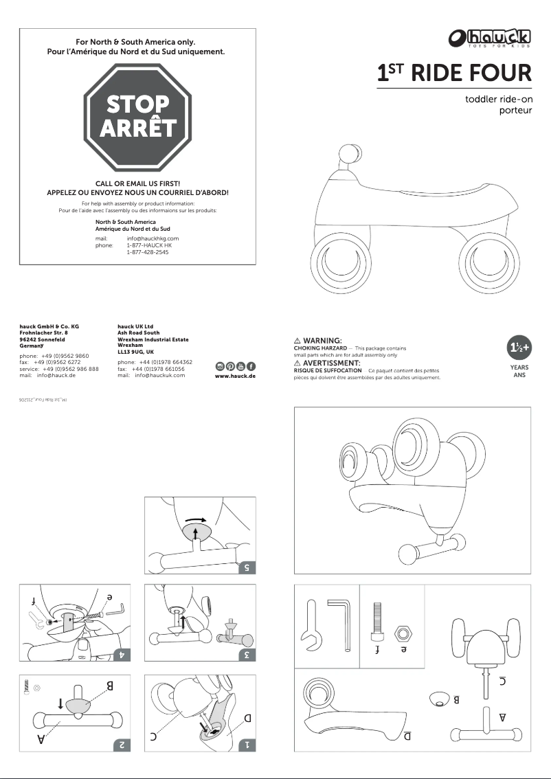 Image de la première page du manuel de l'appareil 1st Ride Four