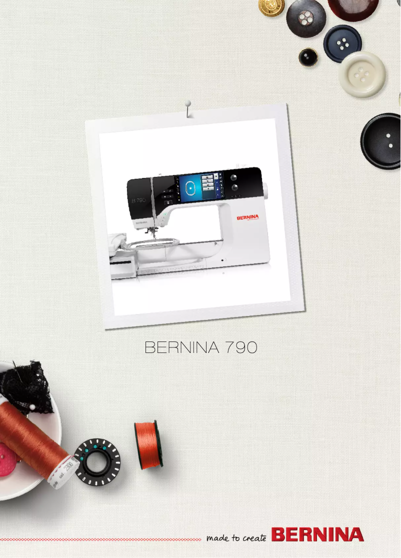 Page 1 de la notice Manuel utilisateur Bernina 790