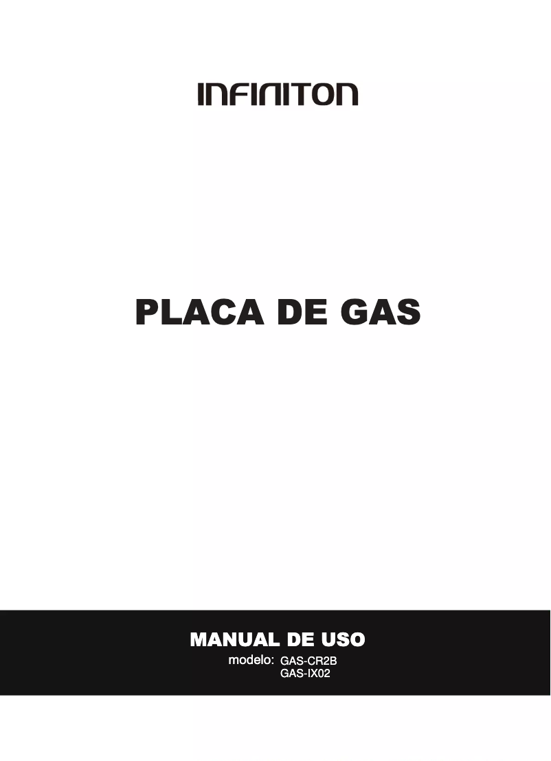Image de la première page du manuel de l'appareil GAS-IX02