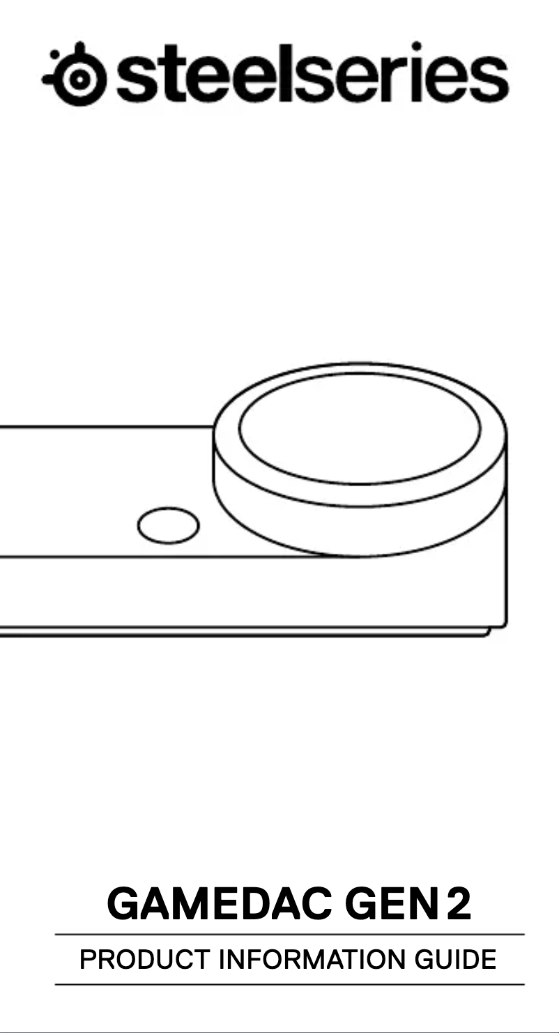 Image de la première page du manuel de l'appareil GameDAC Gen 2