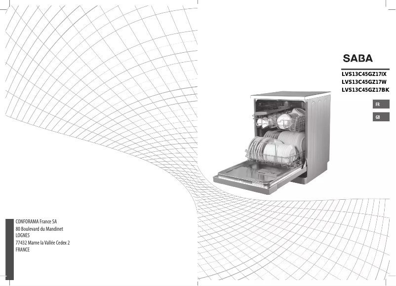 Page 1 de la notice Manuel utilisateur Saba LVS13C45GZ17W