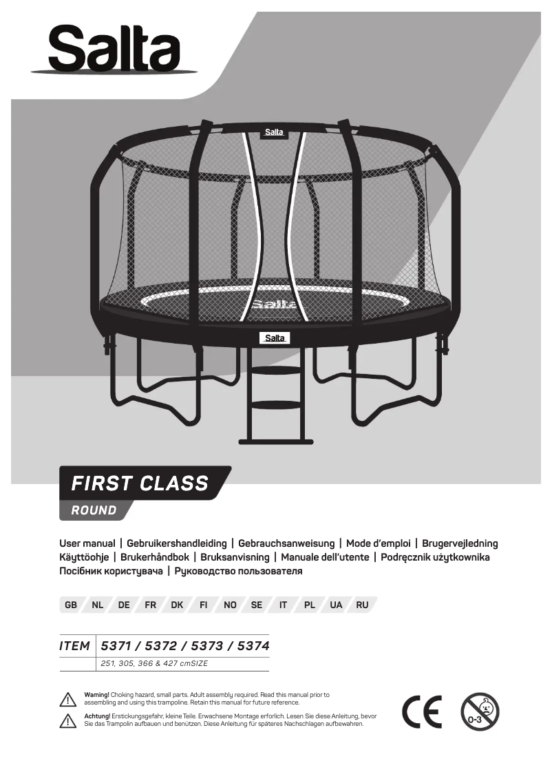 Page 1 de la notice Manuel utilisateur Salta First Class 5371