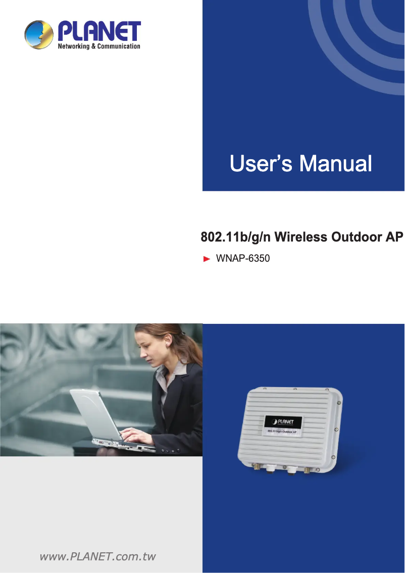 Image de la première page du manuel de l'appareil WNAP-6350