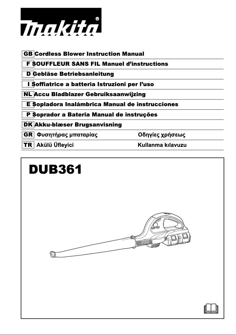 Page 1 de la notice Manuel utilisateur Makita DUB361