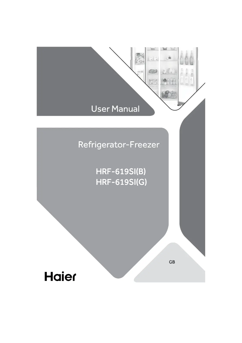 Page 1 de la notice Manuel utilisateur Haier HRF-619SI(B)