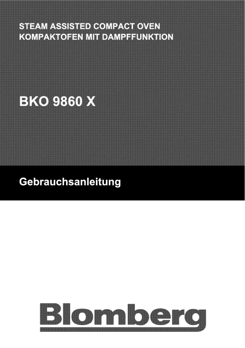 Page 1 de la notice Manuel utilisateur Blomberg BKO 9860
