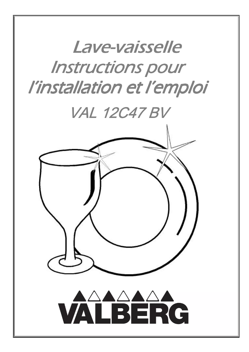 Page 1 de la notice Manuel utilisateur Valberg VAL 12C46 BV