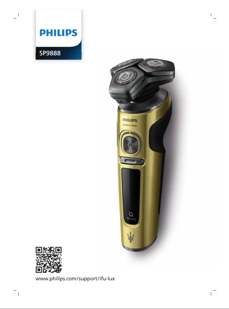 Page 1 of the manual User Manual Philips S9000 Prestige SP9888