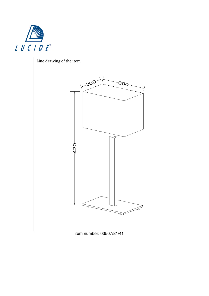 Image de la première page du manuel de l'appareil Festa 03507/81/41